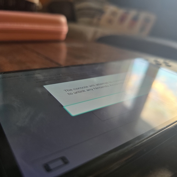 Nintendo Switch Console with Black and Gray Controllers - Picture 2 of 3